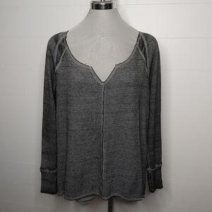 ROXY Waffle Knit Thermal Top Size M